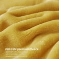 thumbnail image 4 of Fleece Throw Blanket Twin - Plush Fuzzy Flannel Blanket Yellow for Twin Size Bed, Super Soft Warm Blanket for Sofa and Couch, Fluffy Blanket 60x80 Inches, 4 of 6