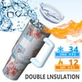 thumbnail image 5 of OBREWU Pioneer Flower Tumbler with Handle and Lid,40oz Pioneer Flower Double Wall Vacuum Insulated Tumbler,Pioneer Flower Cups Gift for Women and Men, 5 of 7