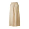 thumbnail image 3 of Satin Half Slip for Women Long Underskirt Dress Extender Lace Trim Maxi Skirt for Under Dresses Slip, 3 of 7