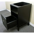 thumbnail image 3 of 16-Inch Bathroom Vanity Cabinet In Espresso With Marble Top In White - Bellaterra Home, 3 of 3