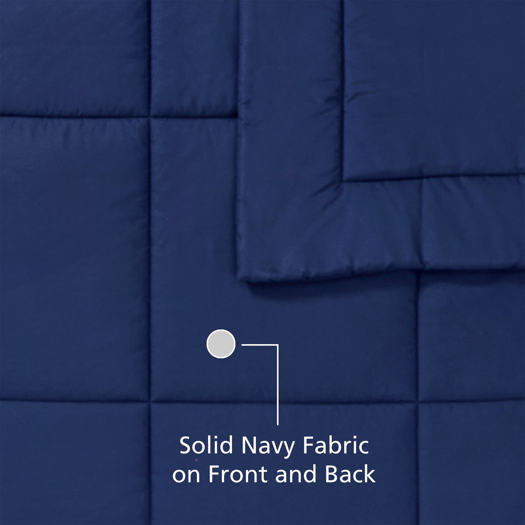 Mainstays All-in-One Reversible Comforter and Sheet Set - 7 Piece, Queen, Navy