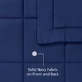 thumbnail image 3 of Mainstays Reversible Comforter and Sheet Set, 7-Piece Bed-in-a-Bag, Queen, Navy, 3 of 12