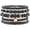 A-Black Bracelet, variant on Heishi Beaded Stretch Bracelets for Women Stackable Polymer Clay Beads Bracelets Friendship Boho Summer Beach Bracelet Jewelry Set