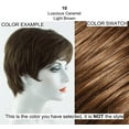thumbnail image 2 of EasiPart French 8" Long Color 10H24B English Toffee - EasiHair Hairpieces Hand Tied Knotting Remy Human Hair #739 Topper Womens Top Piece Multi-Directional Parting Bundle Maxwigs Hairloss Booklet, 2 of 4