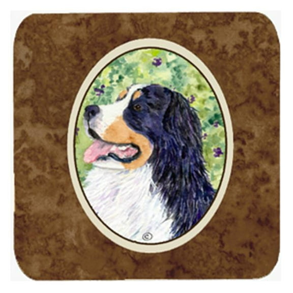 Bernese Mountain Dog Foam Coasters, Set Of 4