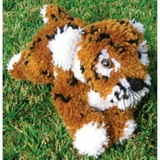 Huggables Tiger Stuffed Toy Latch Hook Kit-16" Long