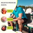 thumbnail image 4 of Foldable Stadium Cushion with Backrest, Lightweight, Thick-Padded Bleacher Seat with Carry Handle for Sports & Outdoor Activities (Set of 1), 4 of 8