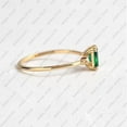 thumbnail image 3 of Princy Jewels Radiant Cut Emerald Engagement Ring, Solid 14k Yellow Gold Plated Ring, 3 of 3