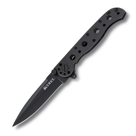 - CRKT M16-01KS EDC Folding Knife with Black EDP Coated Stainless Spear Point Blade and Handle