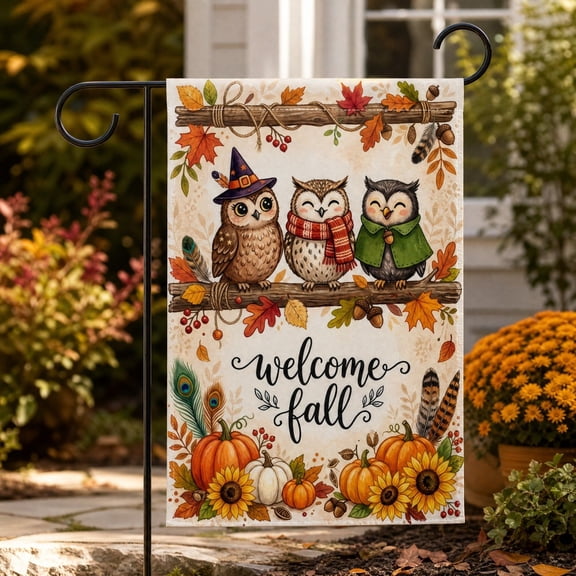 Thanksgiving Garden Flag, Fall Yard Decorative Banner for Lawn Patio Porch Garden Outdoor Home Seasonal Harvest Decor and Autumn Holiday Display