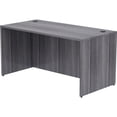 thumbnail image 3 of Lorell Weathered Charcoal Laminate Desking Desk Shell - 60" x 30" x 29.5" , 1" Top - Material: Polyvinyl Chloride (PVC) Edge - Finish: Laminate Top, Weathered Charcoal Top, 3 of 7