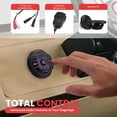 thumbnail image 4 of Pyle Marine Bluetooth Receiver Speaker Kit - Waterproof Audio Entertainment System Set w/Dual 6.5" Boat Speakers, Wireless BT Controller, Compact Handheld Broadcasting Microphone Black, 4 of 7