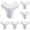 White, variant on 6PC Edge Corner Protectors Guards Protective Cushions Anti Collision Furniture Corner Protectors, Self Adhesive Corner Guards for Tables Cabinets Desks,1.7 Inch