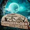 thumbnail image 3 of Calendario de Adviento de madera para Halloween, cuenta atrás para decoración navideña, adornos de terror, diseño de fantasma para fiesta de aula interior, 2023, 2024, 3 of 4