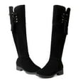 thumbnail image 4 of QISIWOLE Women Warm Tassel Knee Boots Thick Warm High Boots Large Size Student Shoe Boots Sales, 4 of 5