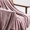 thumbnail image 3 of Black King Size Solid Flannel Throw Plush Cozy Super Soft Warm Bed Blanket, 3 of 4
