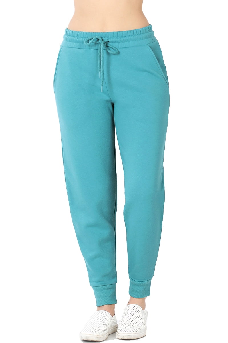  Ukaste Women's Stretch Workout Joggers Pants - Travel Lounge  Running Tapered Sweatpants (4, Slate Teal) : Clothing, Shoes & Jewelry