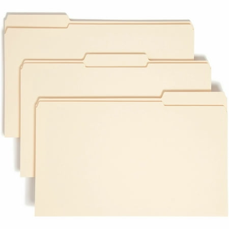 Smead 15405 Heavyweight File Folders, 1/3 Tab, 1 1/2 Inch Expansion, Legal, Manila, 50/Box