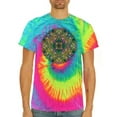 thumbnail image 2 of Wild Bobby, Colorful Celtic Style Knot Leaves Tie-Dye Tees, Minty Rainbow, Large, 2 of 3