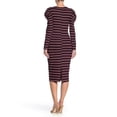 thumbnail image 2 of Susina Long Sleeve Stripe Midi Dress Made In USA Size S, 2 of 2