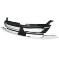 thumbnail image 5 of Genrics Front Upper Mesh Grille Grill Strip Trim Black Chrome Replacement for 2016 2017 2018 Outlander, 5 of 5