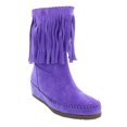 thumbnail image 2 of Daniela Fargion Violet Suede  Mid Calf Low Wedge Heel Boots-11 for Womens, 2 of 4
