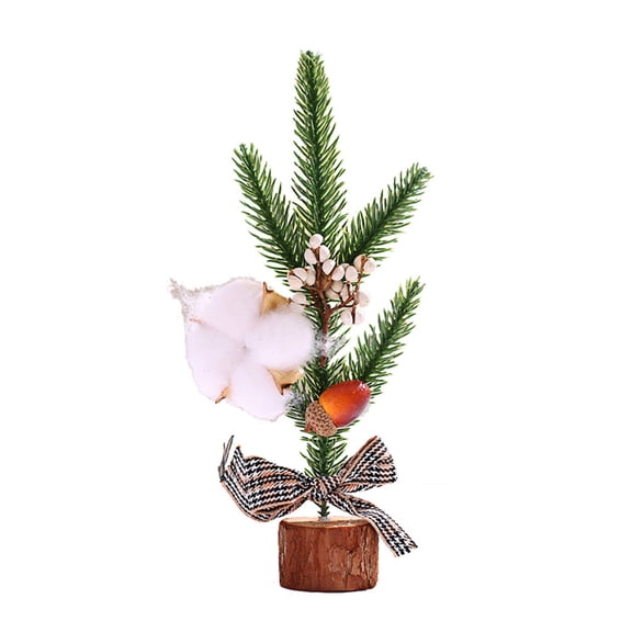 Christmas Decorations Artificial Christmas Trees 9.84inch Mini Flocked Cedar Tree Christmas Tree Ornament,Desktop Christmas Tree Scene Decoration Photography Prop