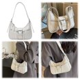 thumbnail image 4 of Bolso Tipo Cartera Lujo Retro para Axila Diario Mujer Color Sólido Niñas Al Aire Libre, 4 of 9