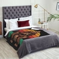 thumbnail image 5 of XMXT Flannel Warm Throw Blanket, Orangutan Drinking Coffee Bedroom Decor Blankets for Bed Couch Living Room, 50 x 70 inches, 5 of 9