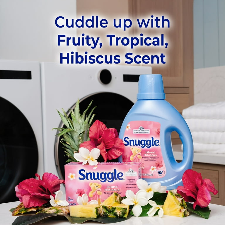 Snuggle Softer Super Fresh Fabric Softener Dryer Sheets, Island