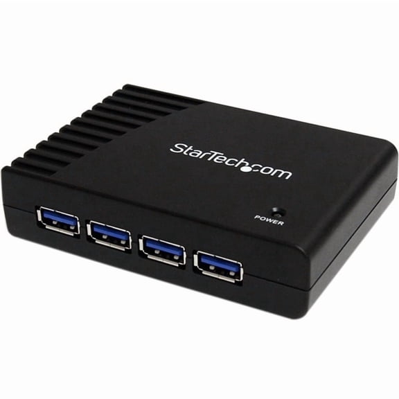 4 Port Black SuperSpeed USB 3.0 Hub