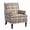 Coffee, variant on Peispie High Back Upholstered Accent Chair, Linen Fabric Armchair with Solid Wood Legs, Modern Lounge Chair for Living Room Bedroom, Antique Grey