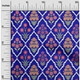 thumbnail image 2 of oneOone Cotton Cambric Royal Blue Fabric Asian Floral Sewing Fabric By The Yard Printed Diy Clothing Sewing Supplies 42 Inch Wide, 2 of 4