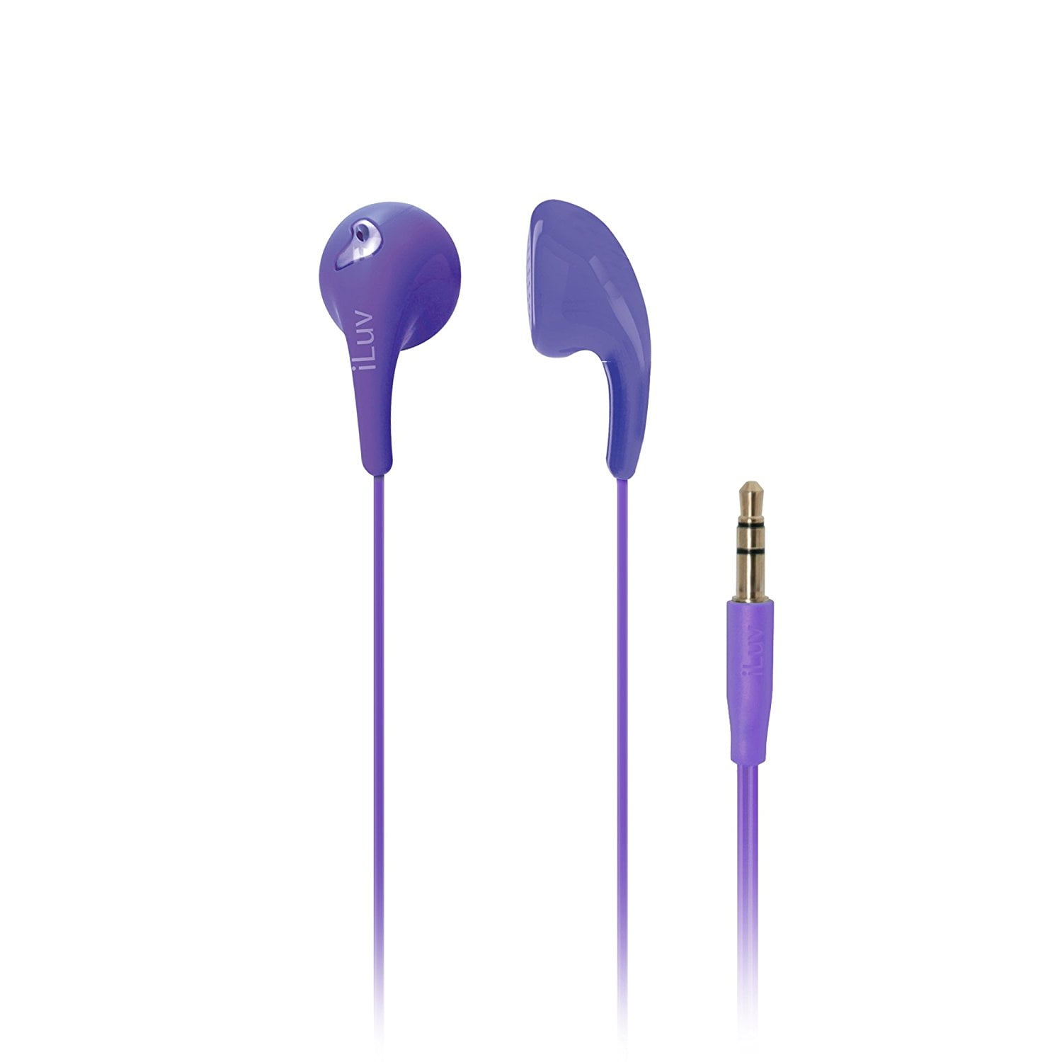 iLuv iEP205PUR Bubble Gum 2 Flexible_ Jelly_Type Stereo Earphones