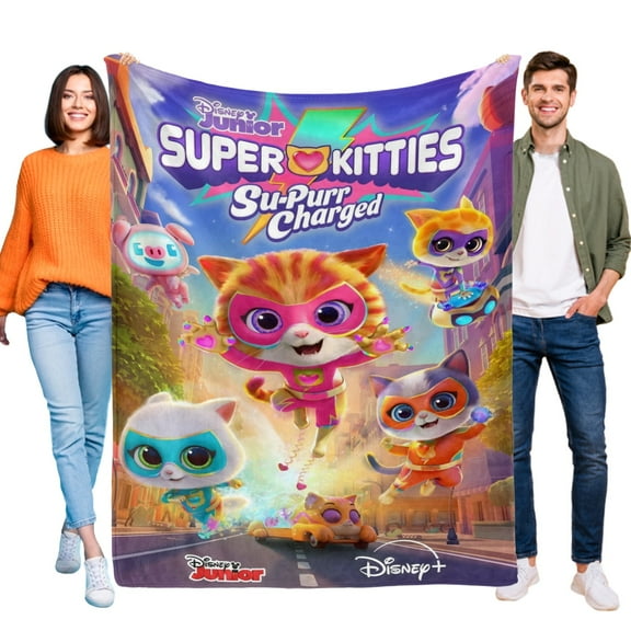SuperKitties Blanket for Boys Girls Lightweight Kids Throw Blanket Cute Soft Blankets Flannel Plush Blankets Gifts 30x40in