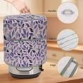 thumbnail image 2 of Purple Leaf Rice Cooker Cover 8 Quart Watercolors Leaf Vintage Linen Texture Fields Pressure Cooker Cover Appliance Protector Dust Case with Pocket and Handle for Kitchen, 2 of 9