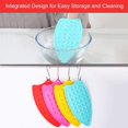 thumbnail image 3 of Heat Resistant Non-Slip Non-Slip Silicone Iron Stand And Mat Iron Mat For Iron And Cutlery And Cups 27 X 14 X 0.7cm (Red), 3 of 5