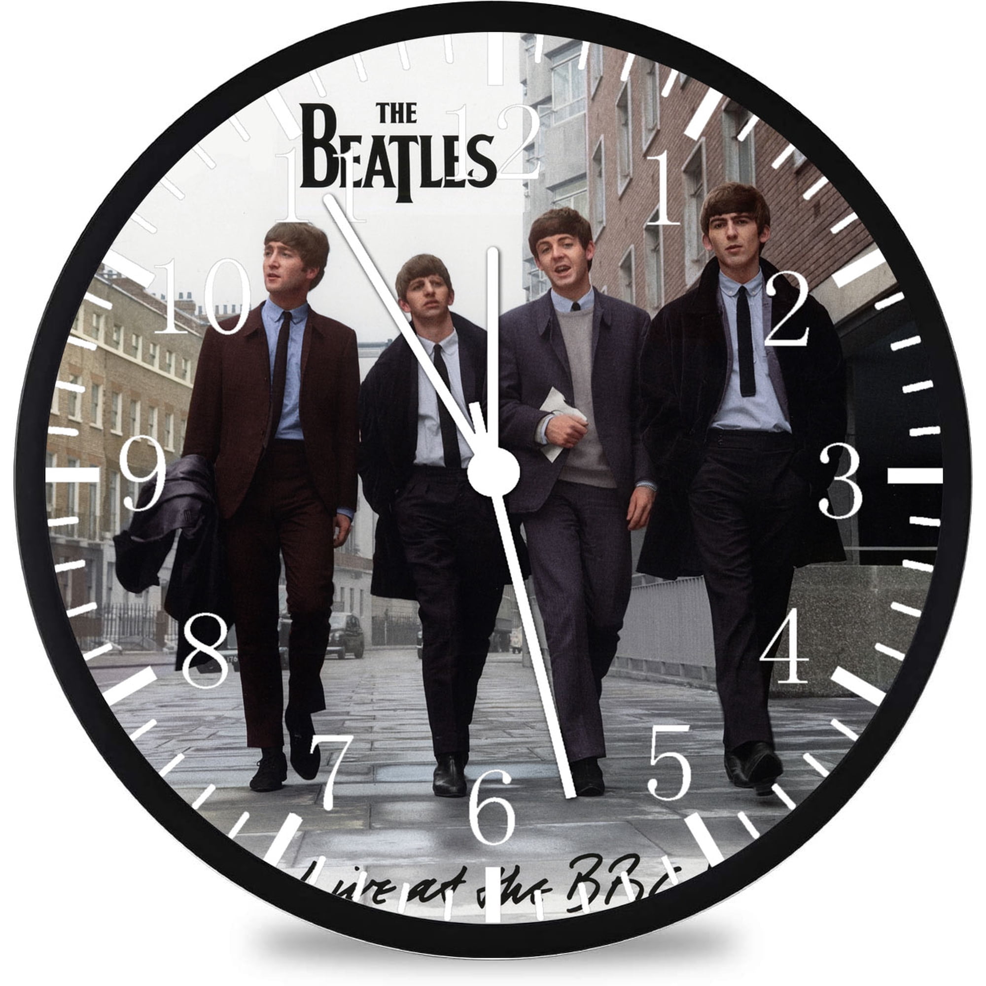 12 Inch Beatles Wall Clock Non-Ticking Silent Great for Decor and Gifts G80