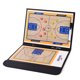 thumbnail image 1 of Tablero de entrenamiento de baloncesto, portapapeles de enseñanza de estrategia plegable de 2,5 pliegues con borrado en seco y rotulador, 1 of 6