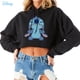 thumbnail image 2 of Disney Lilo Stitch Funny Print Hoodies Oversized Streetwear Fashion Cool Black Drawstring Short Crop Hoodie Women Cat Ears HoodS Gao Jinjia LED, 2 of 2