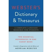 Webster's Dictionary & Thesaurus, (Paperback)