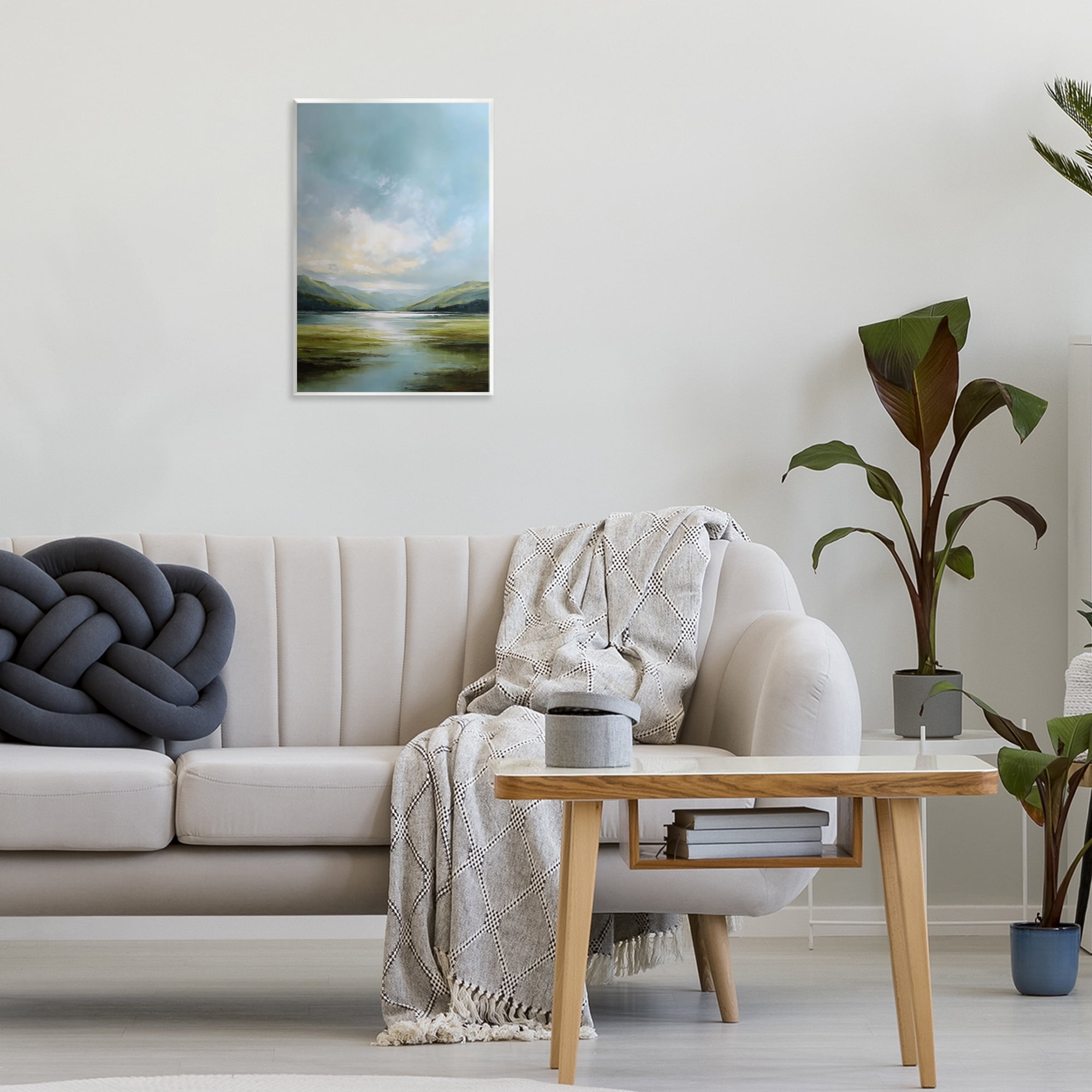 Stupell Industries Here Comes Sun over Valley Wall Plaque Art, design by Petal Prints Design