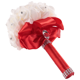 thumbnail image 2 of Beautiful Wedding Bouquet Bridal Bridesmaid Flower wedding bouquet artificial flower rose bouquet white bridal bouquets-Red&White Ribbon, 2 of 5