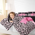 thumbnail image 4 of Erosebridal Princess Bowknot 7-Piece Bedding Comforter Set For Kids,Chic Sequin Print Letter U Monogrammed King Bedding Sets,Black Reversible, 4 of 7