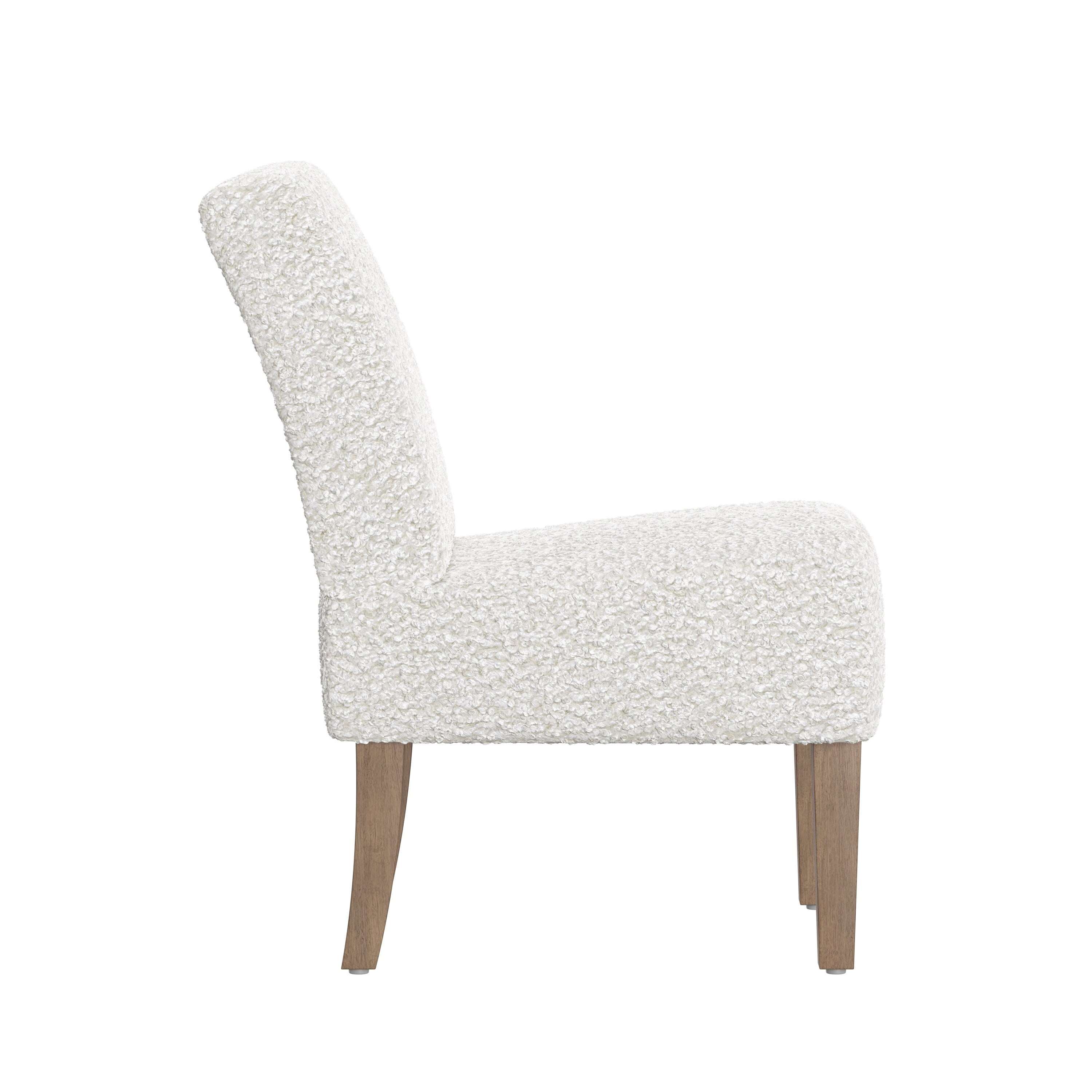 HH2Home Brook Hill Upholstered Accent Chair, White