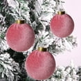 thumbnail image 5 of 12 Pcs Velvet Christmas Balls Shatterproof Flocked Christmas Ornaments Set Xmas Hanging Baubles for Tree Holiday Wedding Party Decoration, 5 of 8