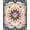 Ivory, Pattern 2, variant on ODIKA 4'x6' Machine Washable Non-Slip Area Rug, Abstract Coral Reef Inspired With Flowing Shapes High Traffic Rug, Teal, 183372