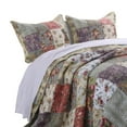 thumbnail image 3 of Chicago 3 Piece Fabric King Bedspread Set with Jacobean Prints, Multicolor, 3 of 6