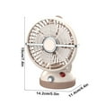 thumbnail image 4 of Sentmoon Desk Fan Travel Fan Outdoor Camping Fan Usb Rechargeable Long Life Portable Fan Vertical Hangable Cool Device Dormitory Desktop Fan, 4 of 7
