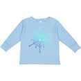 thumbnail image 3 of Inktastic Christmas Blue Ice Snowflake Boys or Girls Long Sleeve Toddler T-Shirt, 3 of 5